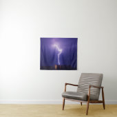 Urban Power Surge - Dynamische bliksemschicht over Wandkleed (In Situ (horizontaal))