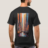 Urban Pulse: Abstracte compositie geïnspireerd doo T-shirt (Achterkant)