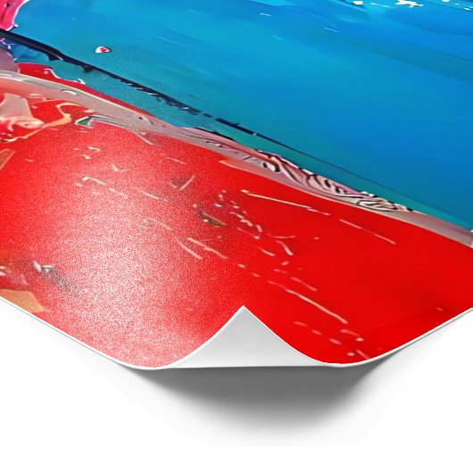 Urban Pulse Abstracte kunst Foto Afdruk (Hoek)