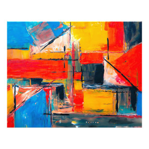 Urban Pulse Abstracte kunst Foto Afdruk