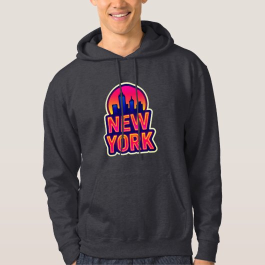 Urban Pulse: de verlichting van New York Hoodie (Voorkant)