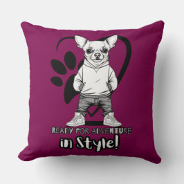 Urban Pup: Mode naar voren Chihuahua Kussen