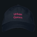 Urban Queen - Stijlvol Prachtig Navy Kleur-Pet Coo Geborduurde Pet<br><div class="desc">Regel de straten in stijl met het geborduurde pet van de Urban Queen - waar gewaagd en mooi samenkomen. Dit navy verstelbare pet is voorzien van aangepaste tekst die uw felle geest en stad-chique flair weerspiegelt. Of je nu onderweg bent of een statement maakt, dit pet is je dagelijkse vertrouwenskroon....</div>