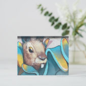 Urban Rabbit Art Urban Art Mural Bunny Rabbit Mura Briefkaart (Staand voorkant)