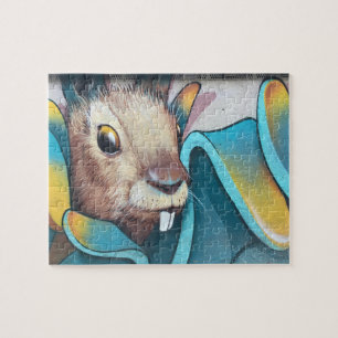 Urban Rabbit Art Urban Art Mural Bunny Rabbit Mura Legpuzzel