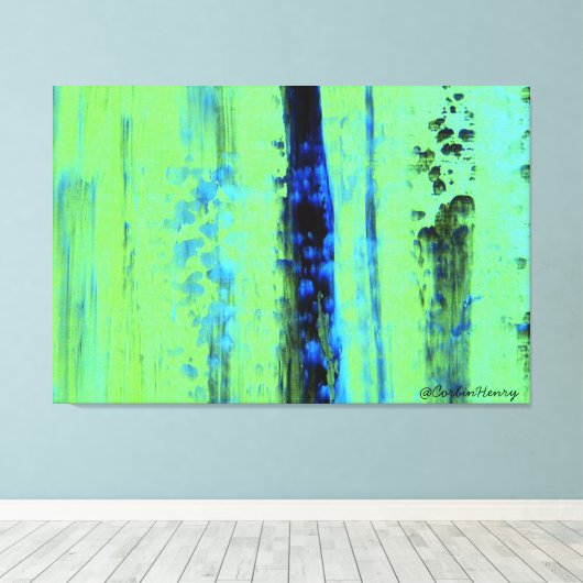 Urban Rain Canvas Afdruk (Insitu (Houten vloer))