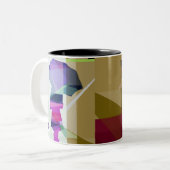 Urban rain mug3- black inside tweekleurige koffiemok (Voorkant links)