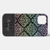 Urban Rainbow Damask persoonlijke iPad-aircase Case-Mate iPhone Case (Achterkant (horizontaal))