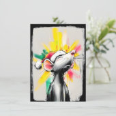 Urban Rat Christmas Cards Feestdagenkaart (Staand voorkant)