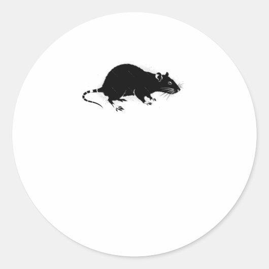 Urban Rat Stencil Graffiti Art Sticker (Voorkant)