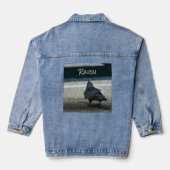 Urban Raven Gothic Crow Denim Jacket (Achterkant)
