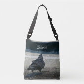 Urban Raven Shades of Grey and Black Crossbody Tas (Voorkant)