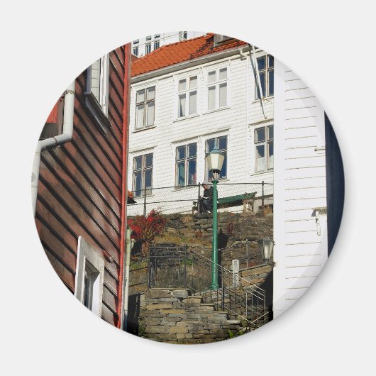 Urban Reader - Bergen in Noorwegen Magneet (Voorkant)