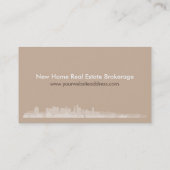 Urban Real Estate Agent Custom Visitekaartje (Achterkant)
