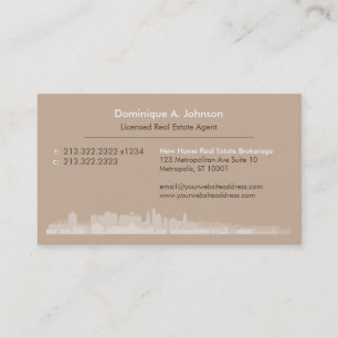 Urban Real Estate Agent Custom Visitekaartje