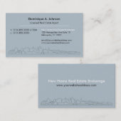 Urban Real Estate Agent Custom Visitekaartje (Voorkant / Achterkant)