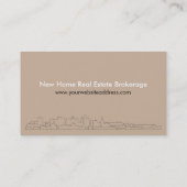 Urban Real Estate Agent Custom Visitekaartje (Achterkant)