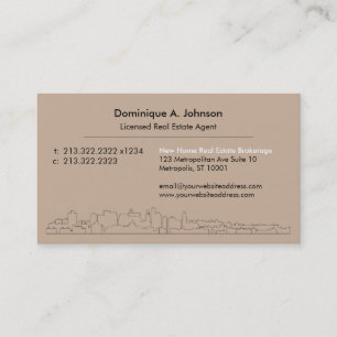 Urban Real Estate Agent Custom Visitekaartje
