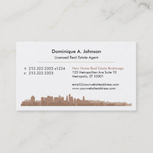 Urban Real Estate Agent Custom Visitekaartje