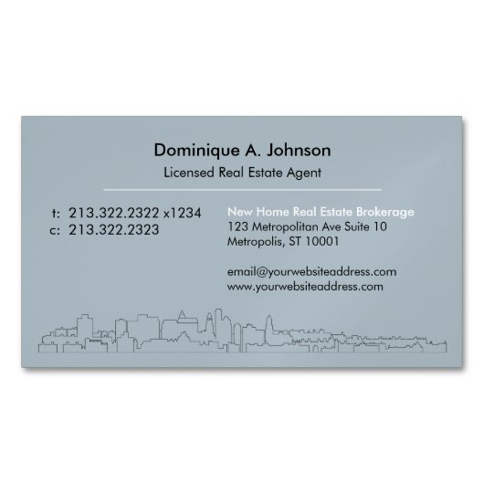 Urban Real Estate Custom Magnetisch Visitekaartje (Voorkant)