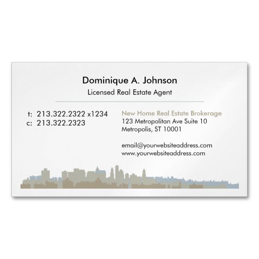 Urban Real Estate Custom Magnetisch Visitekaartje (Voorkant)