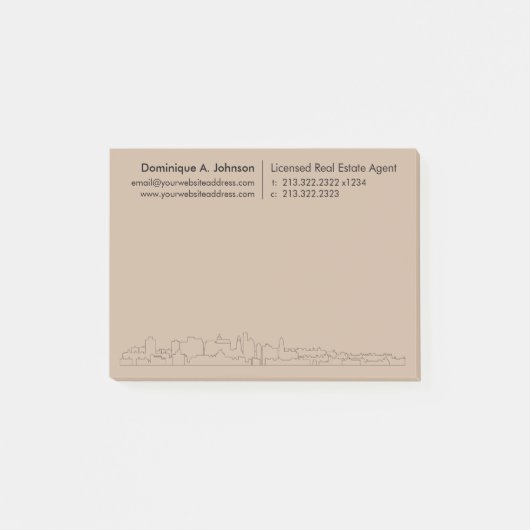 Urban Real Estate Gepersonaliseerde Post-it® notes (Voorkant)
