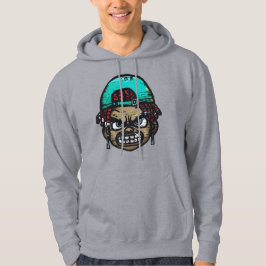 Urban Rebel: gezicht in graffitistijl Hoodie