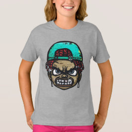 Urban Rebel: Graffiti Style Gezicht T-shirt