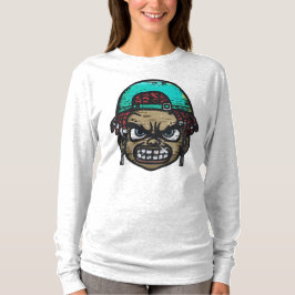 Urban Rebel: Graffiti Style Gezicht T-shirt
