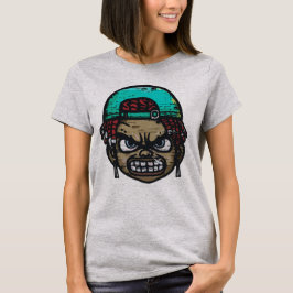 Urban Rebel: Graffiti Style Gezicht T-shirt