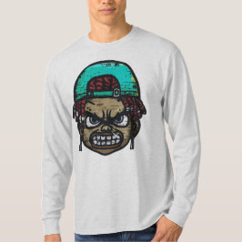 Urban Rebel: Graffiti Style Gezicht T-shirt