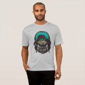Urban Rebel: Graffiti Style Gezicht T-shirt (Voorkant volledig)