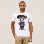 Urban Rebel Konijn Graffiti T-shirt (Voorkant volledig)