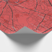 URBAN RED NAVY OXFORD UNIVERSITY UK OUTLINE MAP CADEAUPAPIER (Hoek)