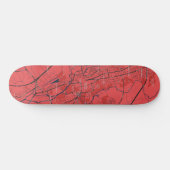 URBAN RED NAVY OXFORD UNIVERSITY UK OUTLINE MAP PERSOONLIJK SKATEBOARD (Horizontaal)