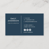 URBAN RED NAVY OXFORD UNIVERSITY UK OUTLINE MAP VISITEKAARTJE (Achterkant)