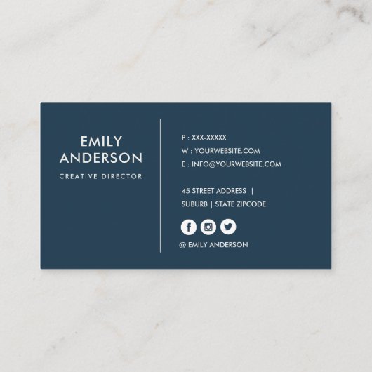 URBAN RED NAVY OXFORD UNIVERSITY UK OUTLINE MAP VISITEKAARTJE (Achterkant)