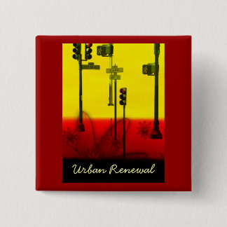 URBAN RENEWAL VIERKANTE BUTTON 5,1 CM