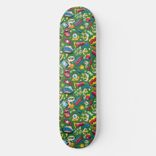 Urban Retro Comic Explosion Persoonlijk Skateboard (Voorkant)