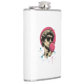 Urban Retro David — Bubblegum Pop Standbeeld Heupfles (Rechts)