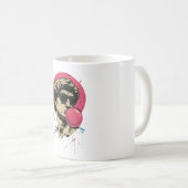 Urban Retro David — Bubblegum Pop Standbeeld Koffiemok (Voorkant rechts)