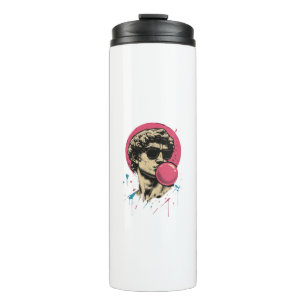 Urban Retro David — Bubblegum Pop Standbeeld Thermosbeker