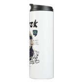 Urban Retro Headphone Vibe Illustration Thermosbeker (Geroteerd rechts)