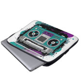 Urban Retro stijl: Ghetto Blaster Laptop Sleeve (Voorkant onderkant)