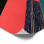 Urban Rhythm: Bold Arrow Geometrie Poster (Hoek)