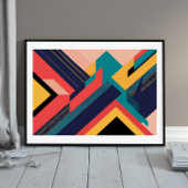 Urban Rhythm: Bold Arrow Geometrie Poster