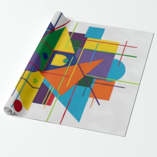 Urban Rhythm/Geometric design Cadeaupapier (Uitgerold)