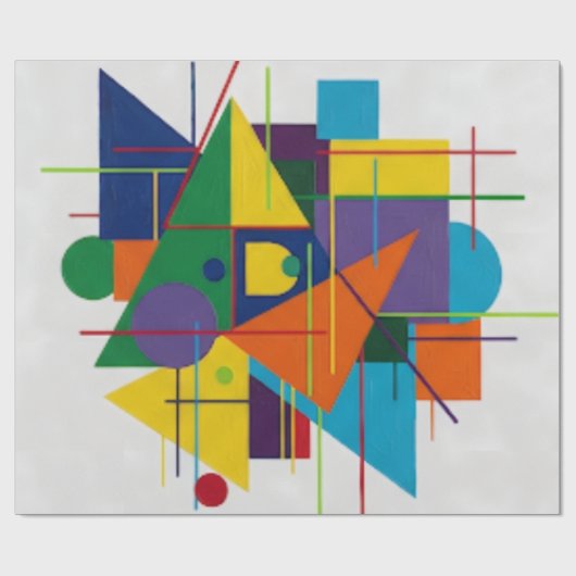 Urban Rhythm/Geometric design Cadeaupapier (Vlak)