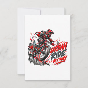Urban Ride My Way – Extreme Stads Mountainbiken RSVP Kaartje