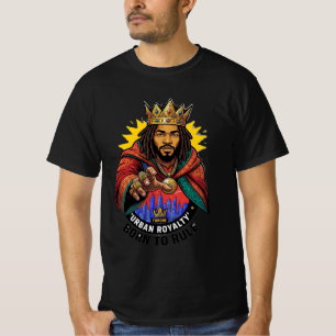 Urban Royalty Born To Rule Koning Grafische Heren T-shirt